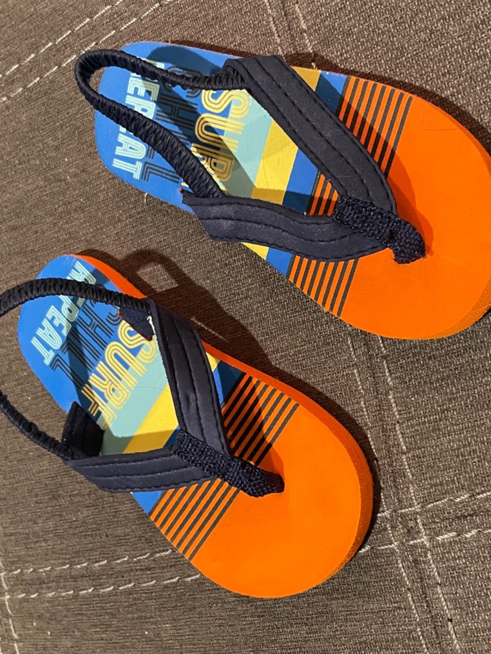 OshKosh B'gosh Orange and Blue Kids Flip Flop Sandals